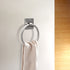 Hand Hammered Metal 7 inch Round Bath Towel Holder Ring